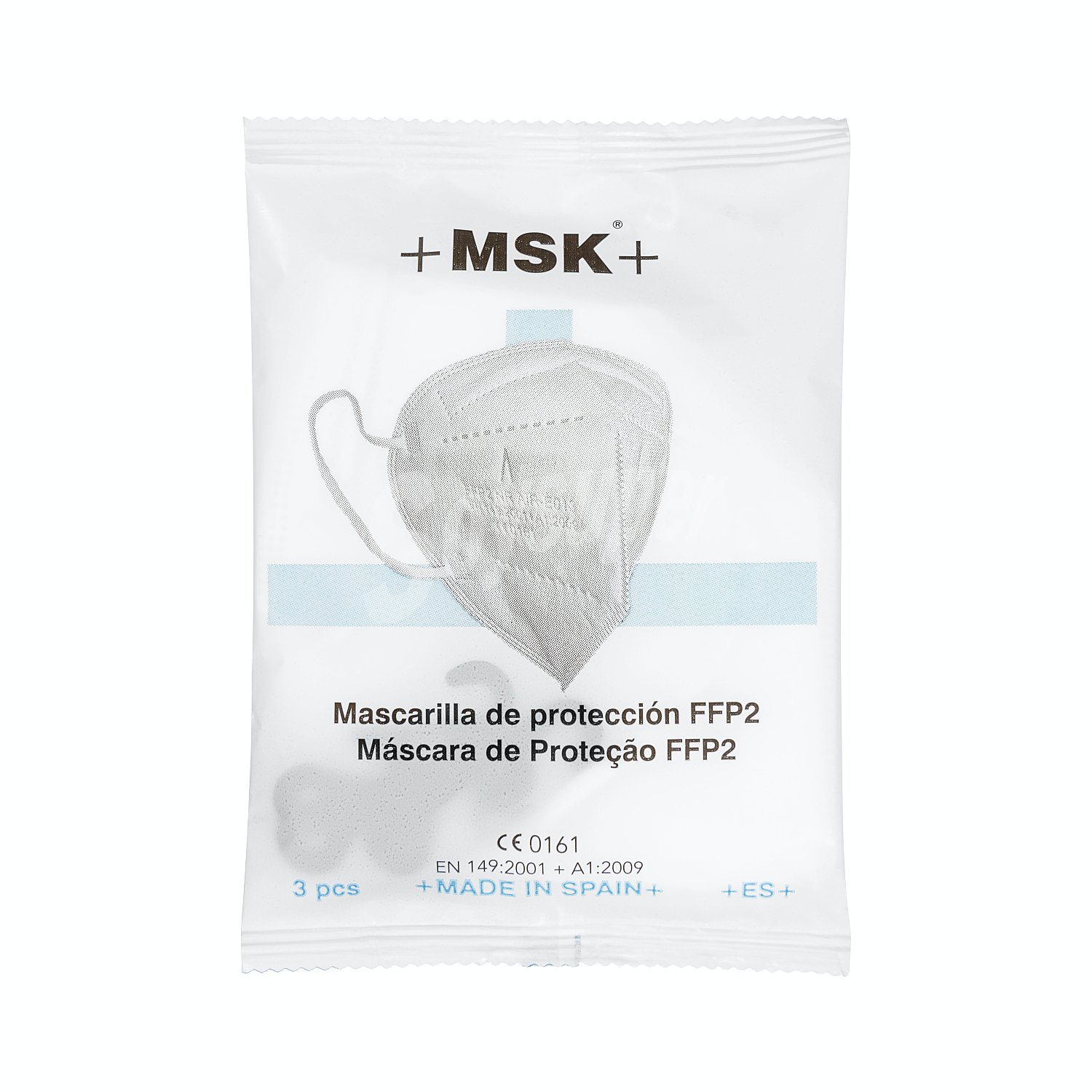 Mascarilla FFP2 autofiltrantes NO reutilizables (estructura 5 capas)