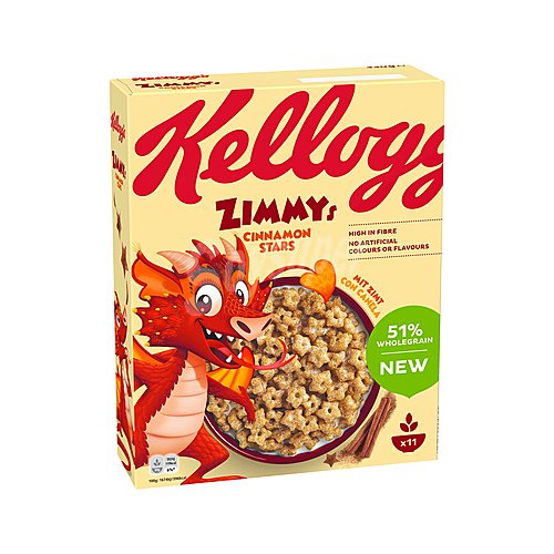 Kellogg's Cereales estrellitas con canela kellogg´s zimmys