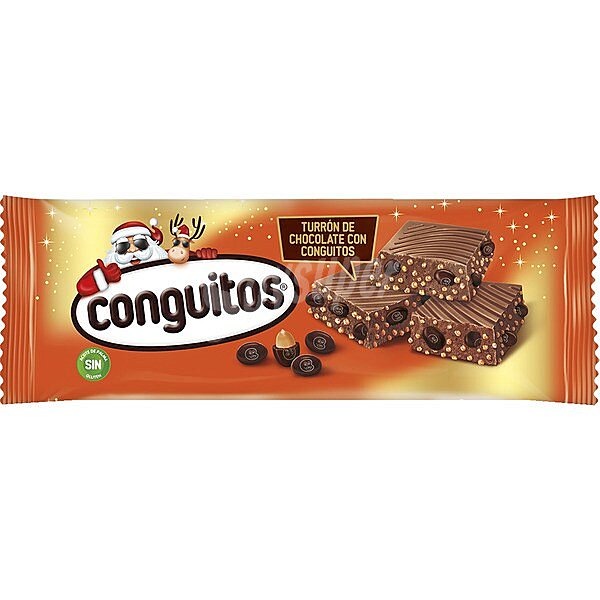 Turrón de chocolate con Conguitos tableta 250 G