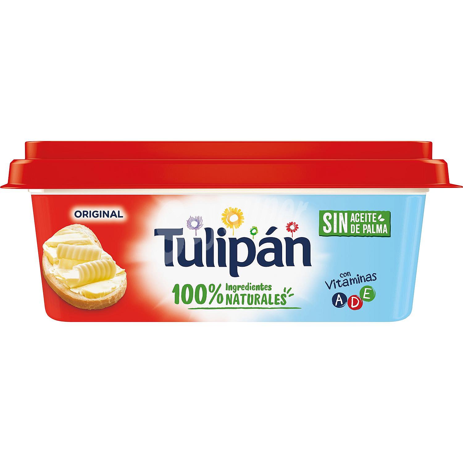 Margarina original Tulipán sin gluten sin aceite de palma