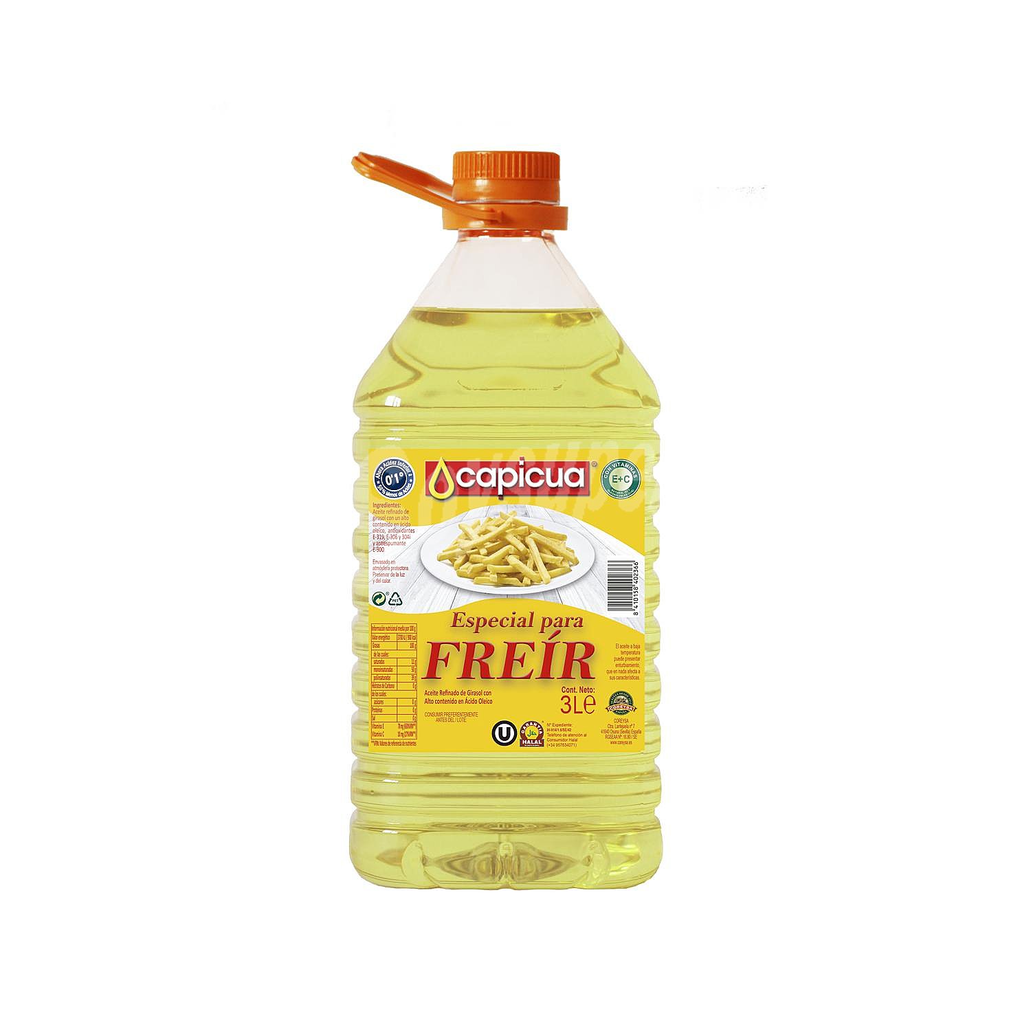 Aceite de girasol especial para freir Capicua