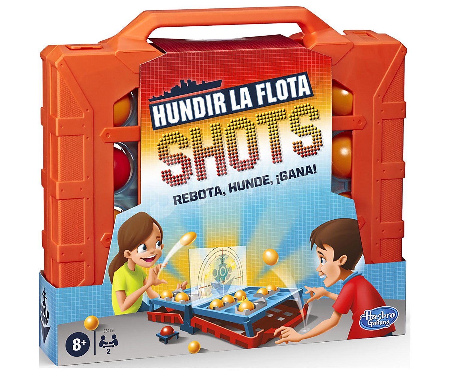 Juego de mesa de estrategia Hundir la flota shots, 2 jugadores,