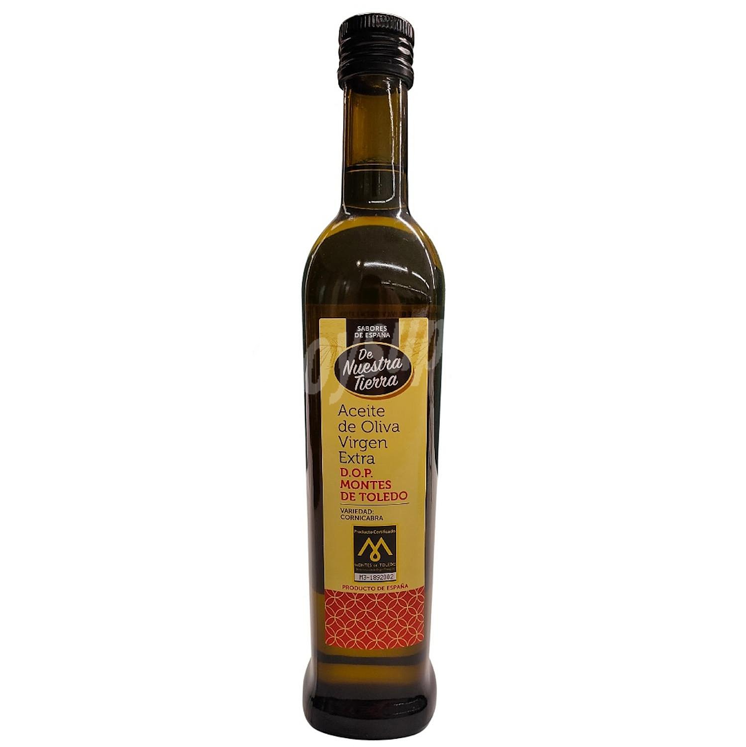 Aceite de oliva virgen extra De Nuestra Tierra D.O Montes de Toledo