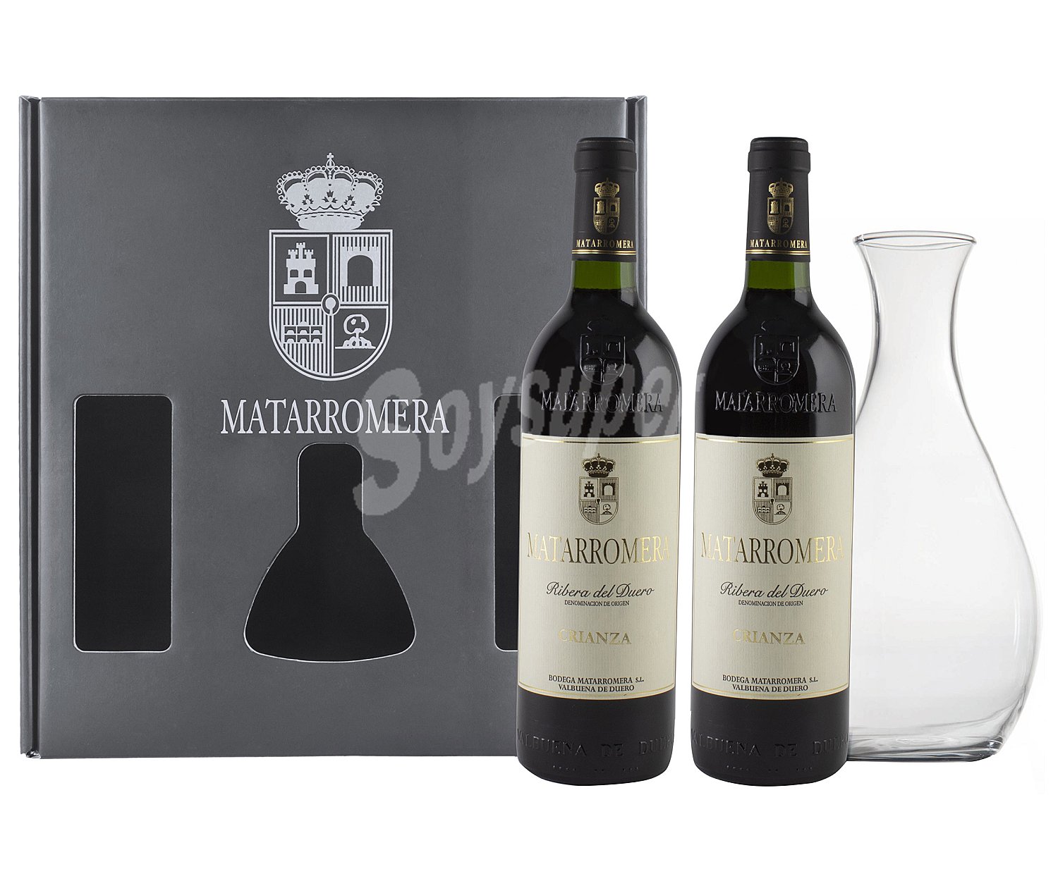 Matarromera de vino tinto crianza con D.O. Ribera del Duero + decantador matarromera