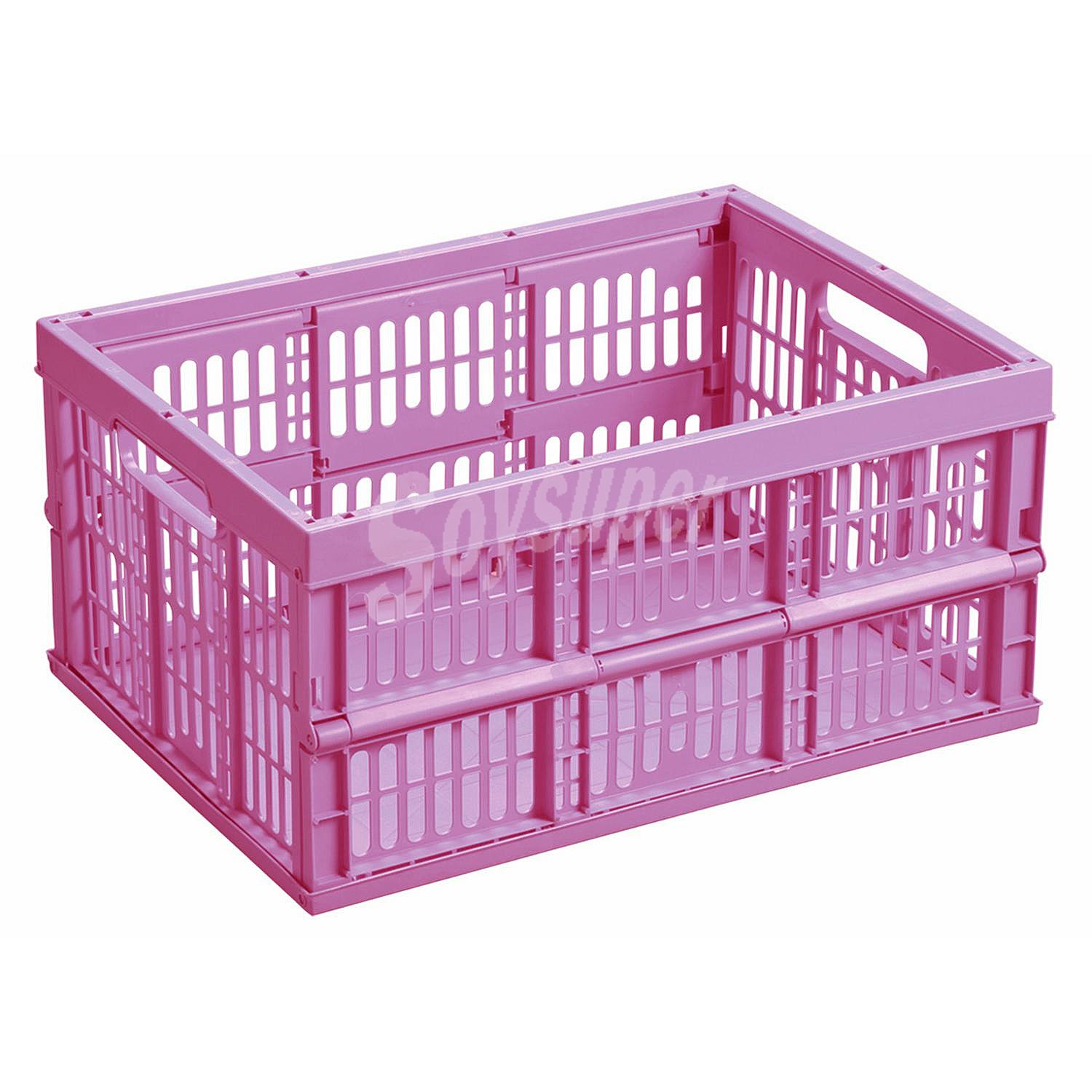 Caja Plegable Polipropileno - Rosa