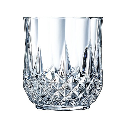 Vaso con relieve decorativo de de cristal, eclat