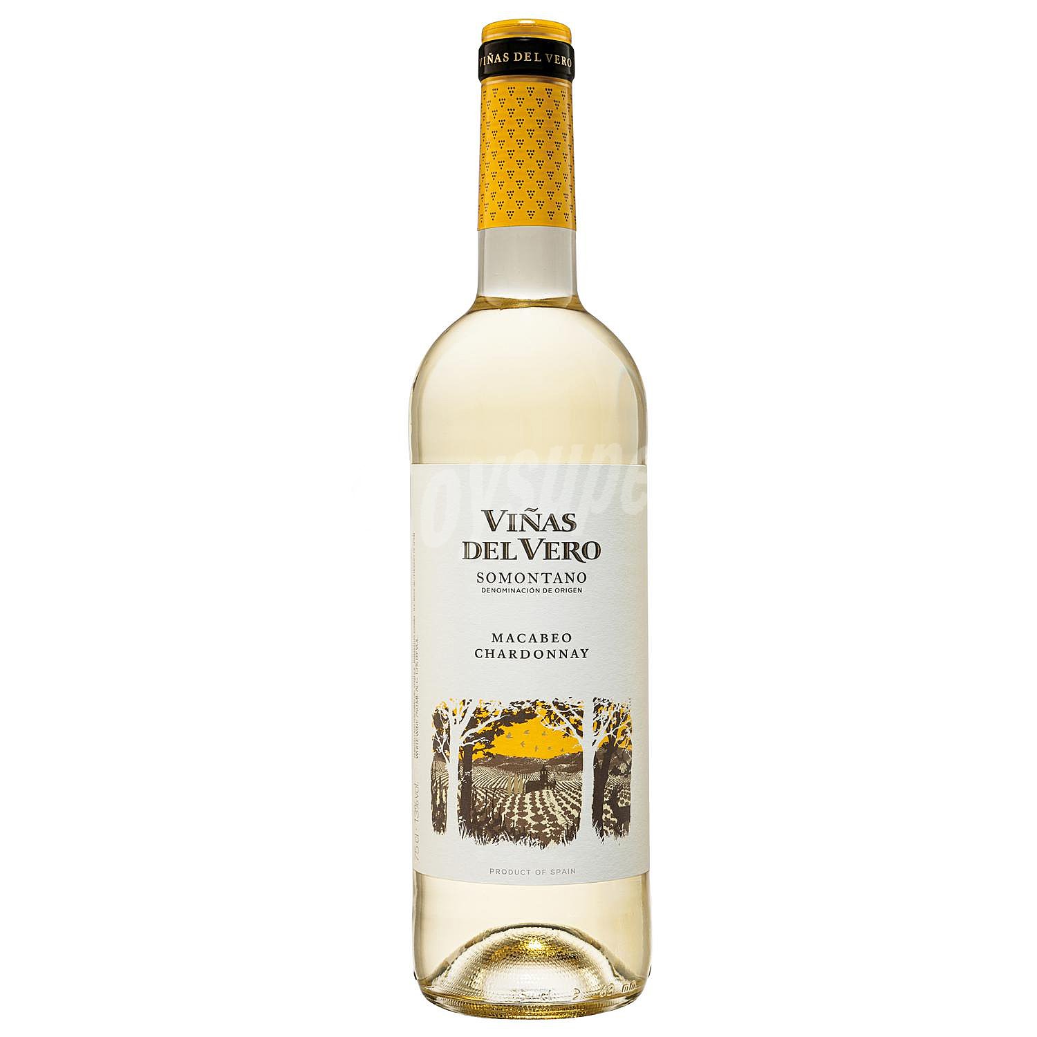 Vino D.O. Somontano blanco macabeo-chardonnay Viñas del Vero