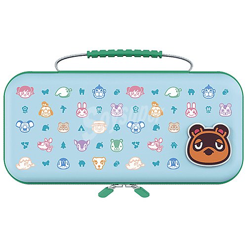 Funda para Nintendo Switch y Switch Lite con diseño Animal Crossing color azul pastel, nintendo