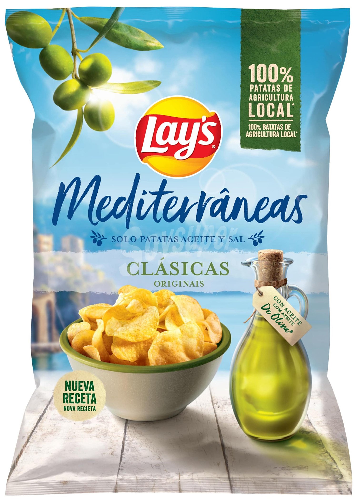 Patatas fritas Mediterráneas sin gluten y sin lactosa