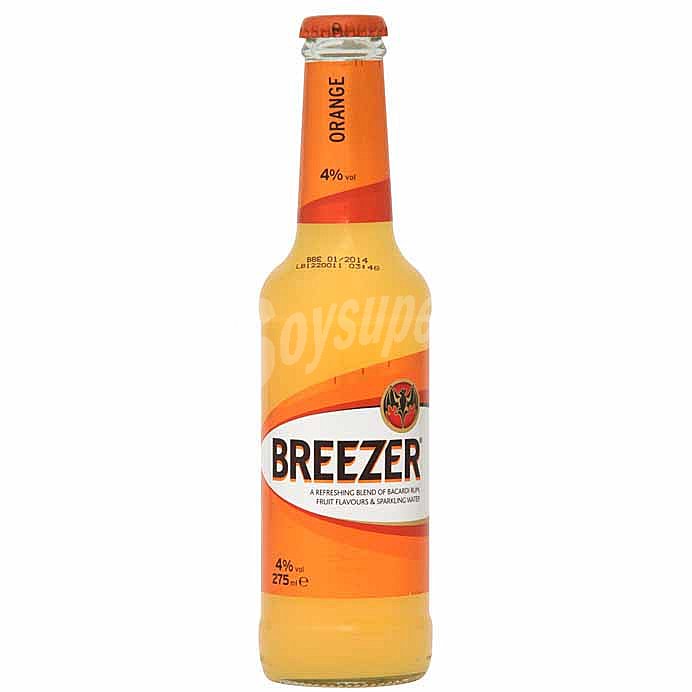 Breezer naranja (combinado de ron con zumo de naranja)