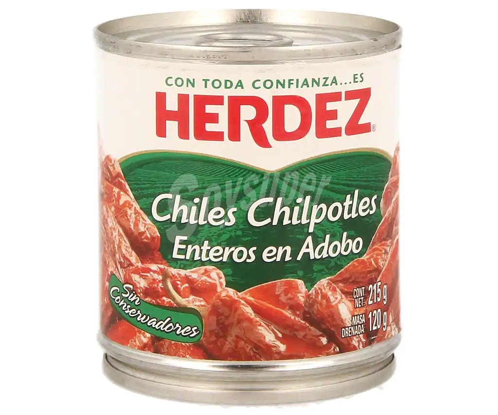 Chiles de chilpotles enteros adobados