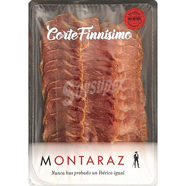 Lomo de cebo de campo ibérico 50% raza ibérico corte finnísimo en lonchas