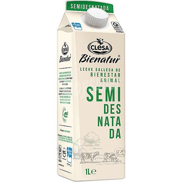 Leche semidesnatada gallega