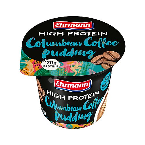 Ehrmann Pudding de café de Colombia, bajo en grasa y con alto contenido en proteínas ehrmann High protein 200 G