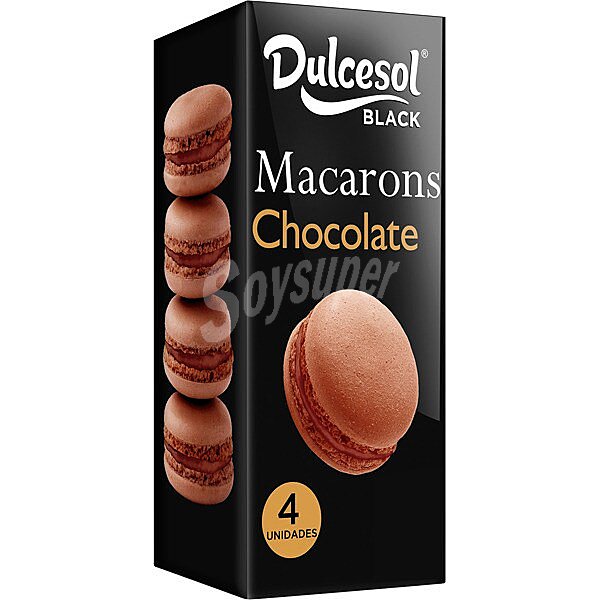 Macarons con sabor a cacao