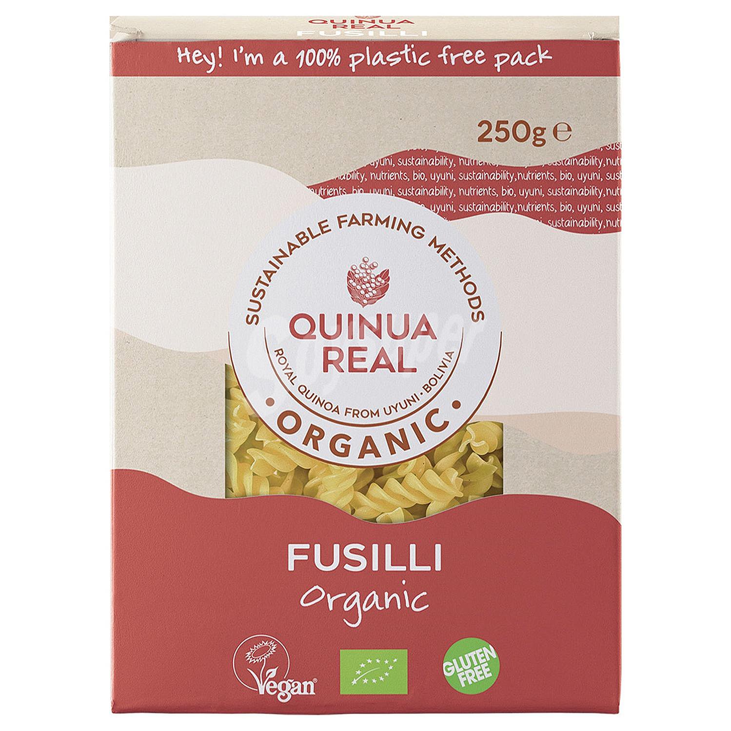 Fusilli de arroz y quinoa ecológico sin gluten