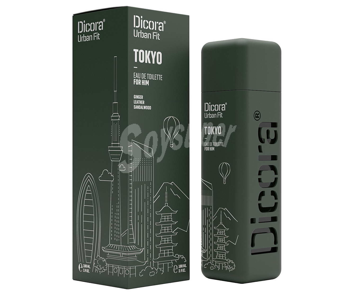 Eau de toilette para hombre con vaporizador en spray urban FIT tokio