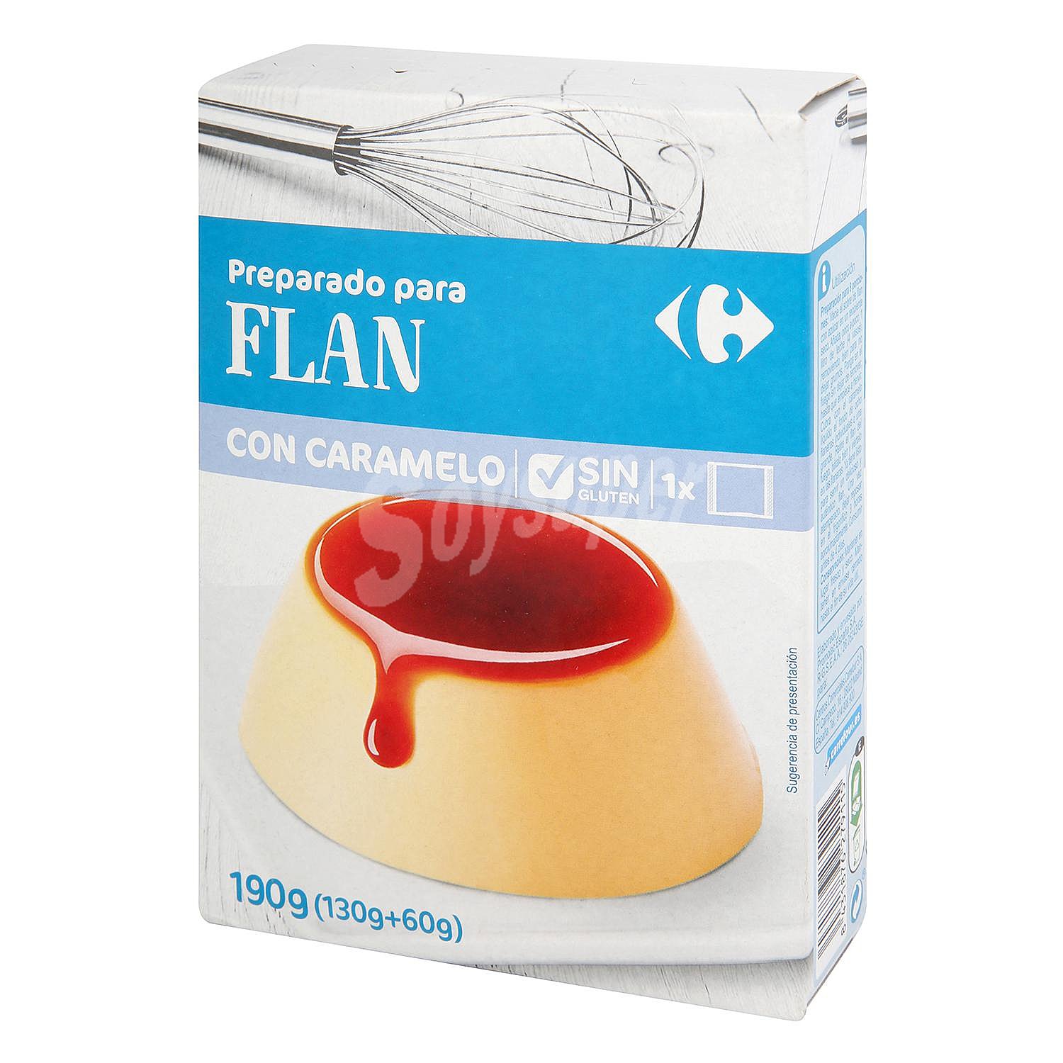 Preparado para flan con caramelo