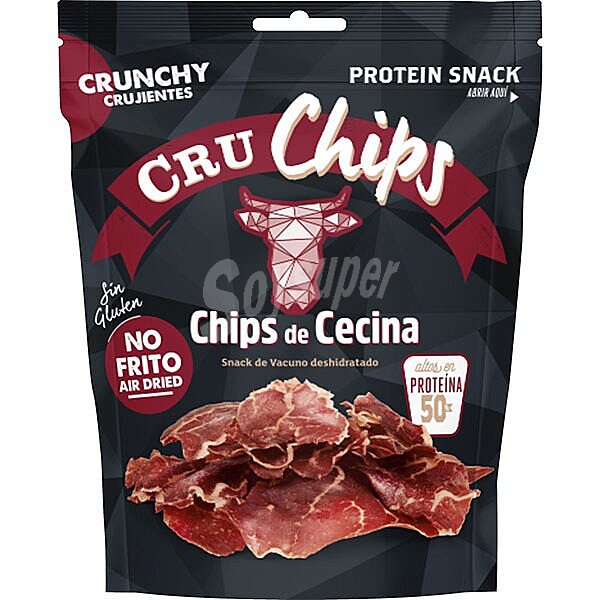 Crucox snack de cecina de vacuno deshidratado 