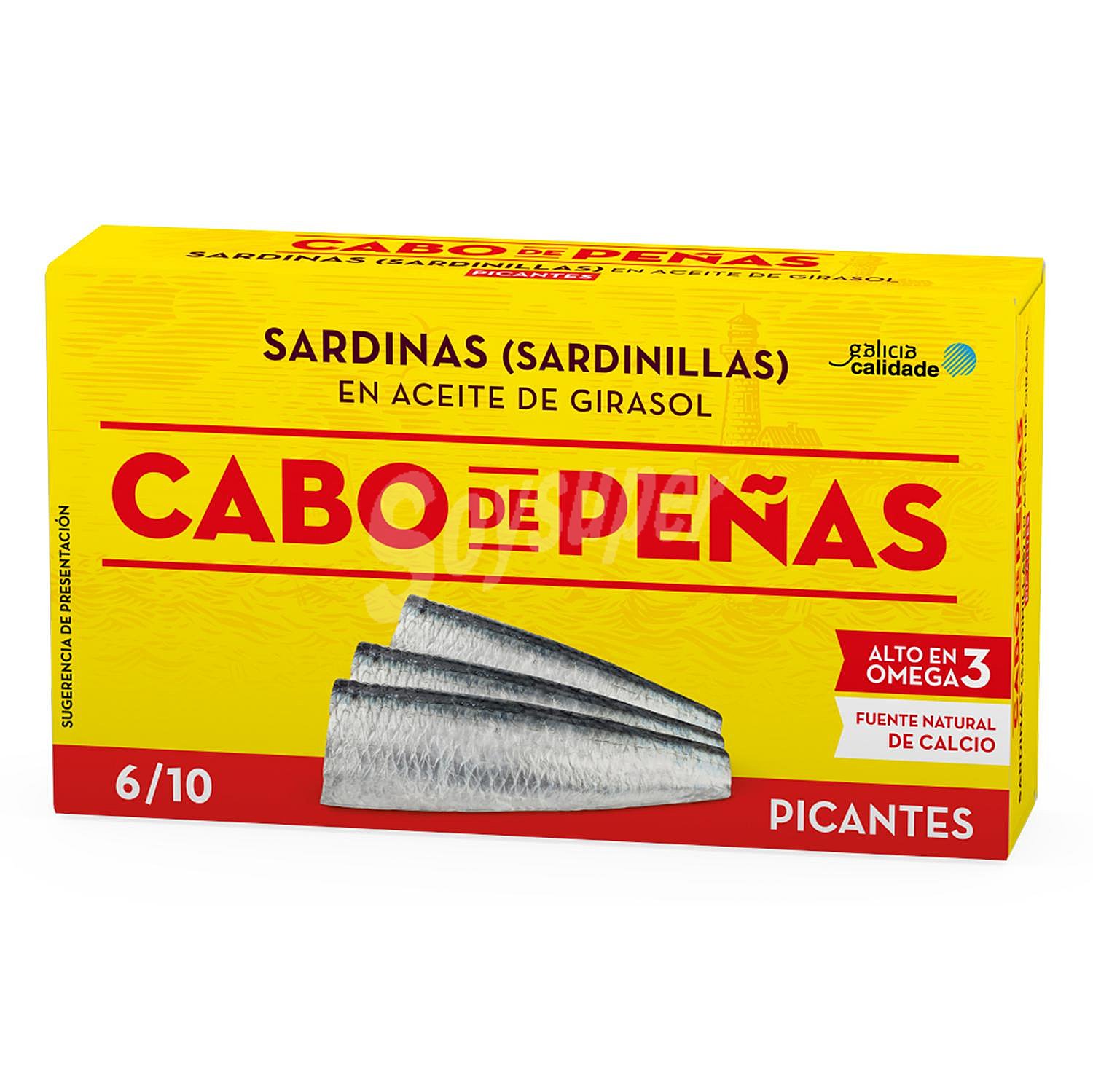 Sardinillas picantes en aceite de girasol