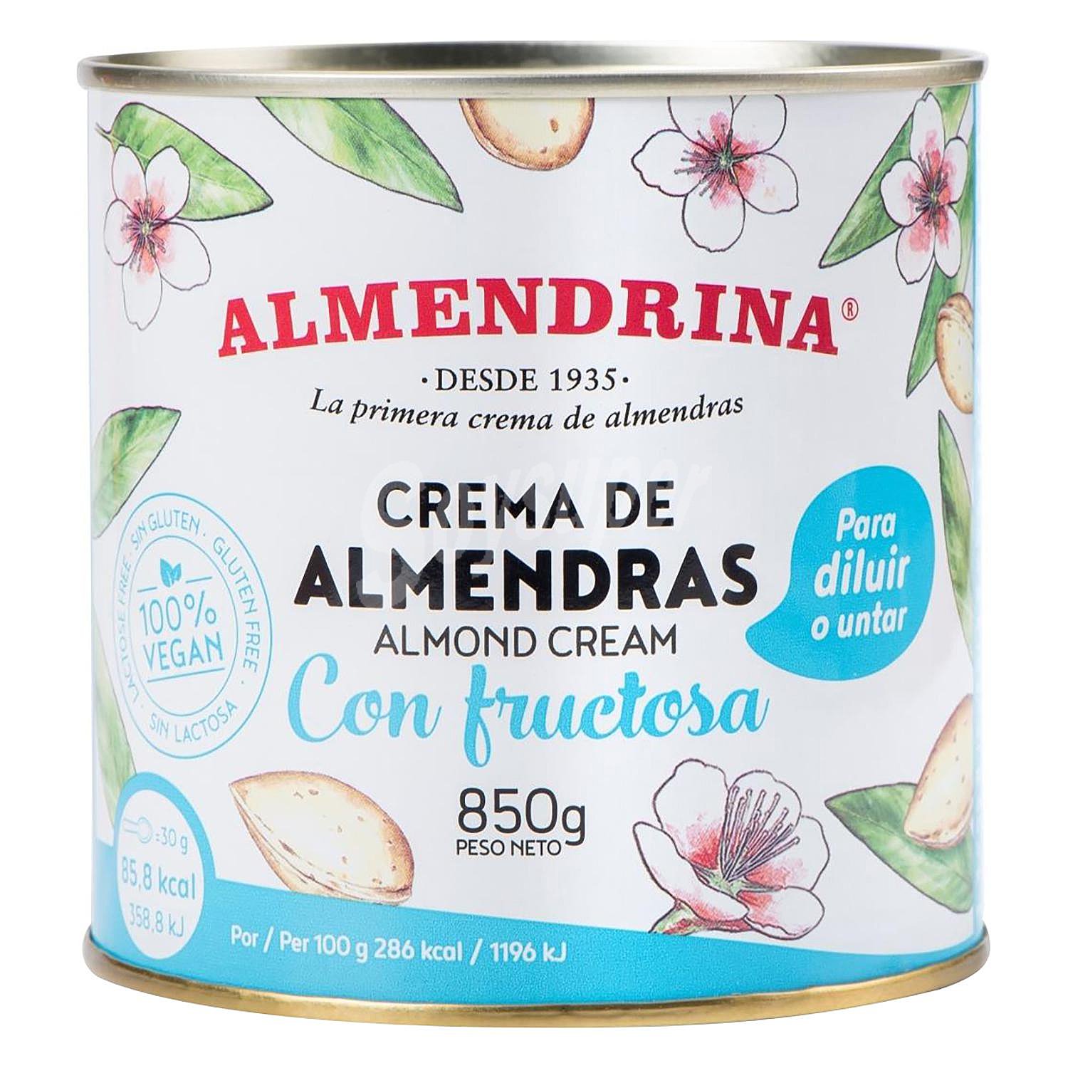 Crema de almendras Almendrina