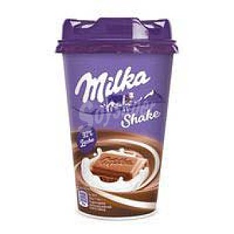 Vaso de batido de cacao milka, 200 ml