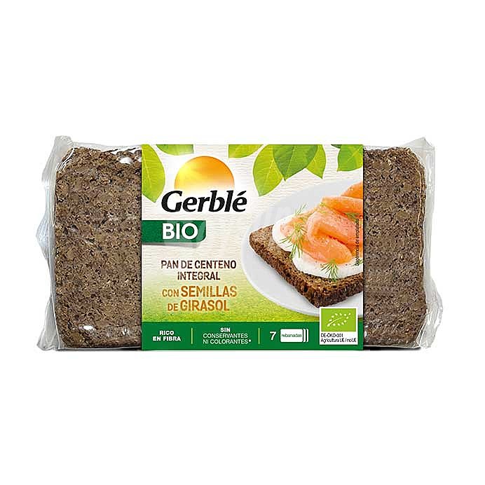 Pan de centeno con semillas de girasol de cultivo ecológico cereal BIO