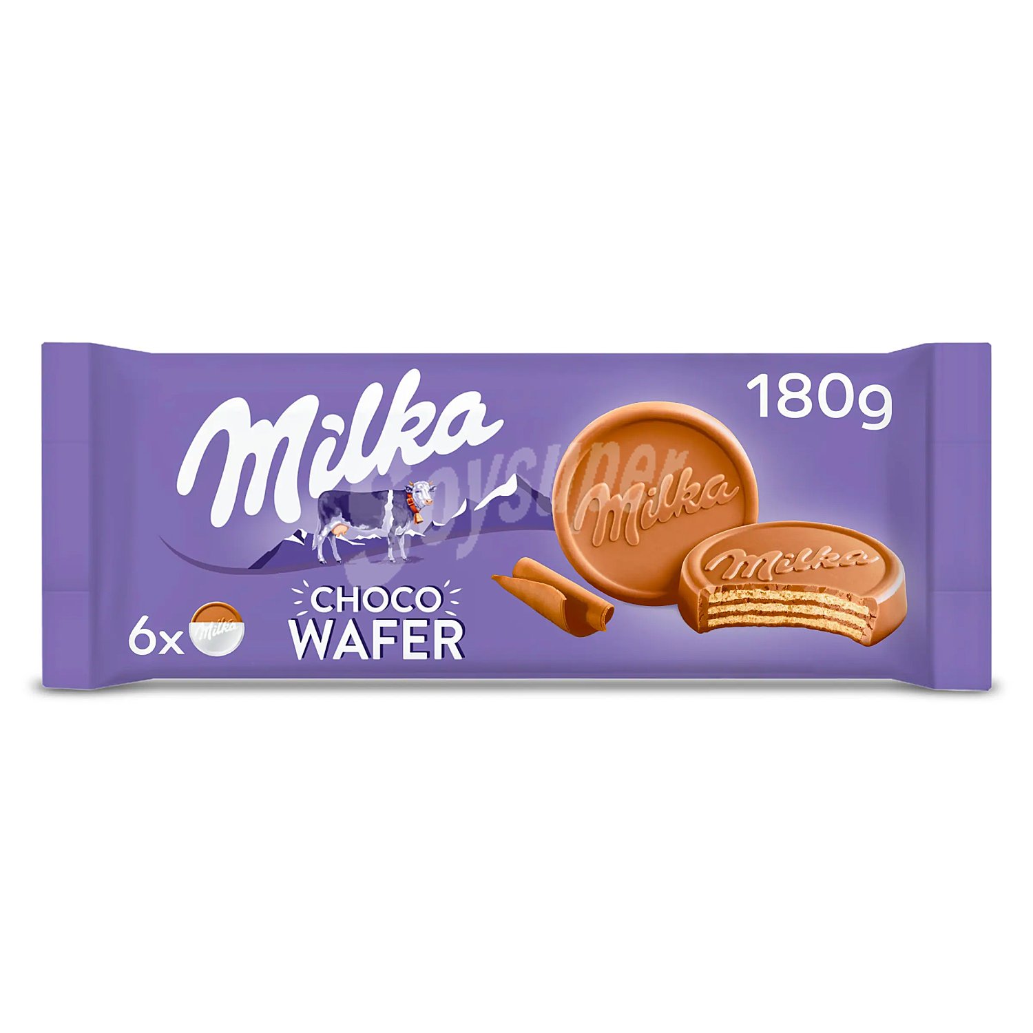 Milka chocowafer galletas Barquillo con Relleno de Cacao y Cubierto de Chocolate con Leche de los Alpes