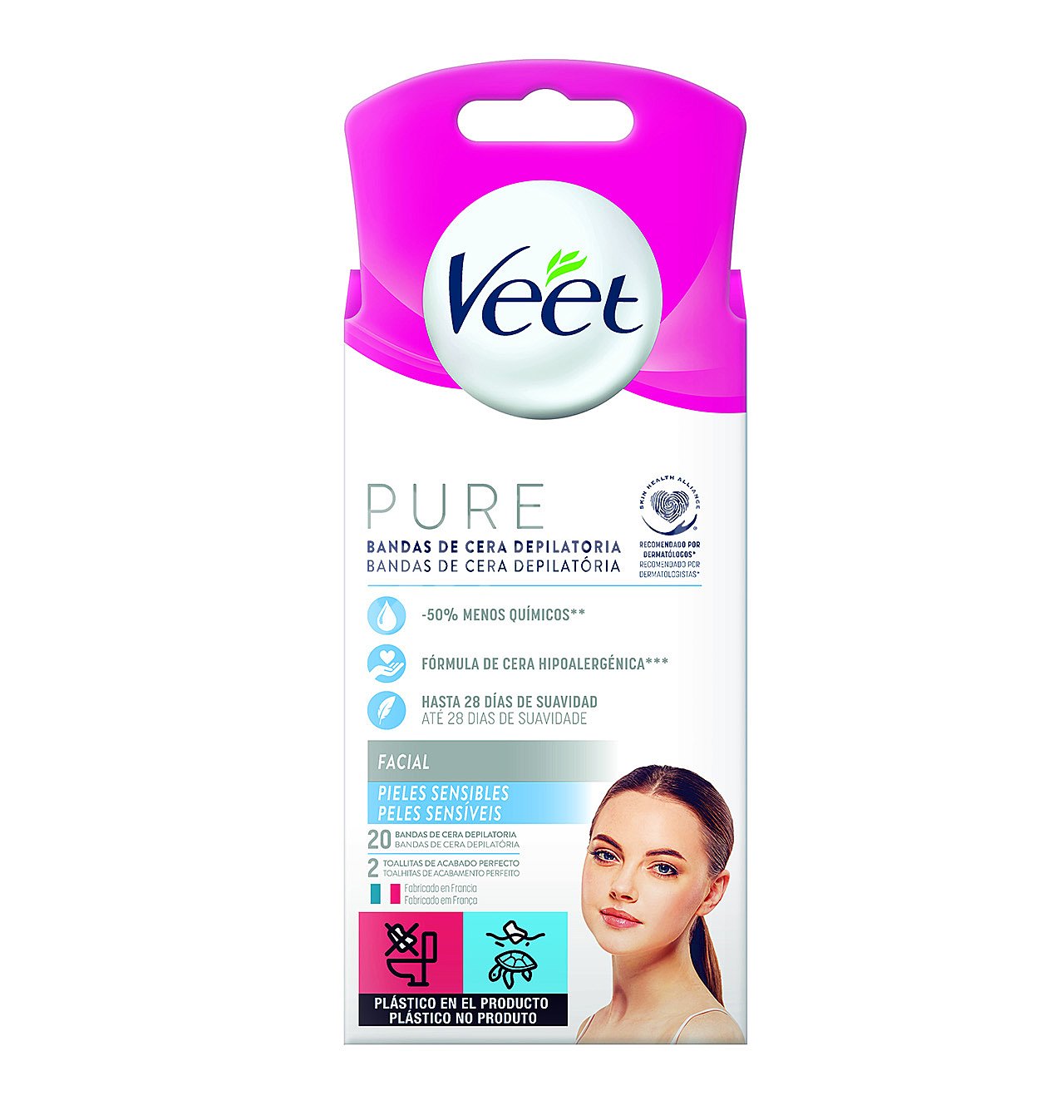 Banda facial veet pure piel sensible