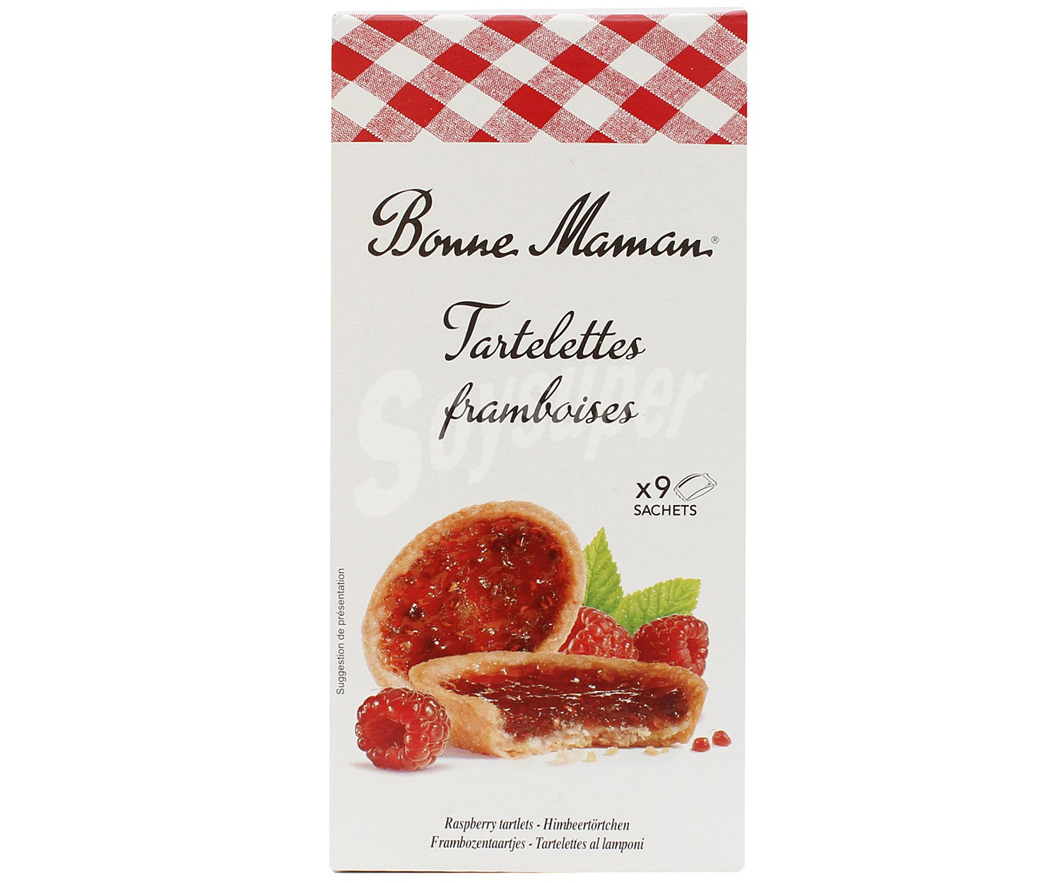 Tartaletas rellena de frambuesa