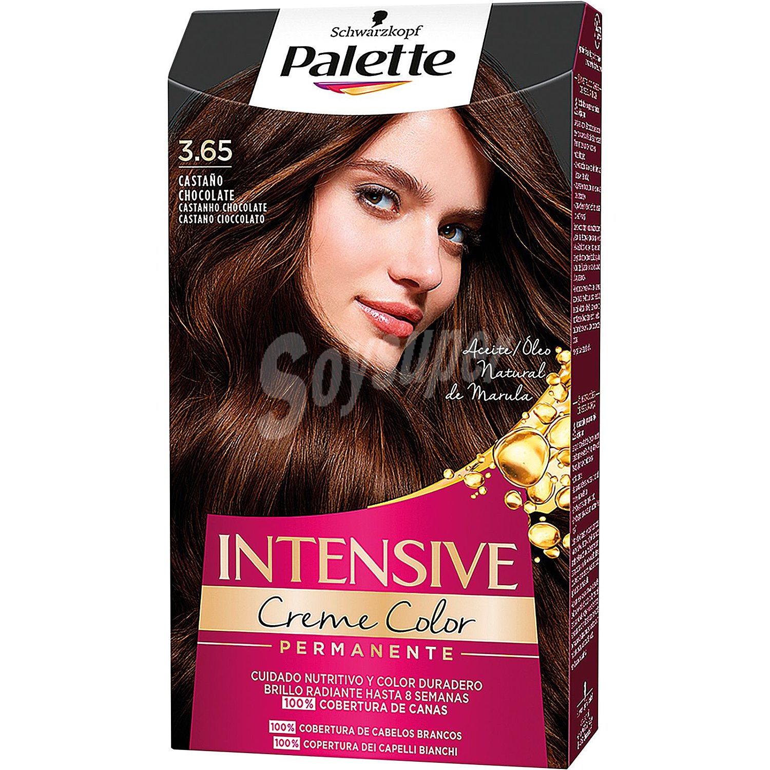 Tinte Intensive N.3.65 castaño chocolate palette