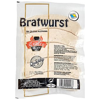 Salchichas cocidas de cerdo tipo Bratwurst