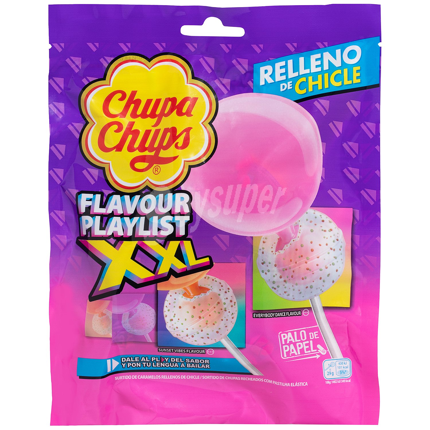 Caramelos con palo flavour playlist xxl Chupa Chups