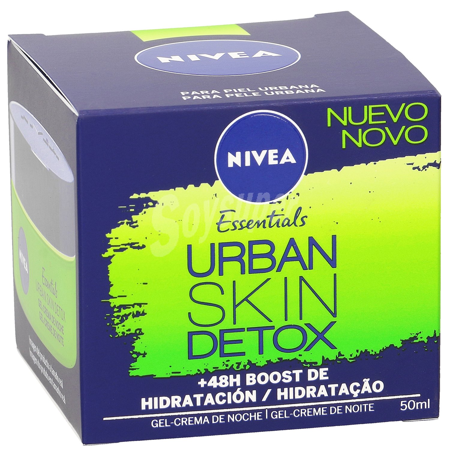 Essentials crema de noche hidratante urban detox