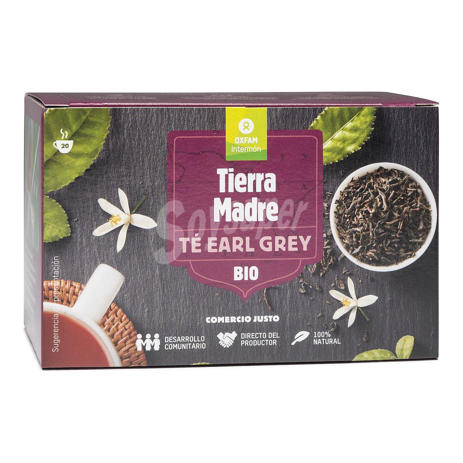 Té negro Early Grey en bolsitas ecológico Tierra Madre