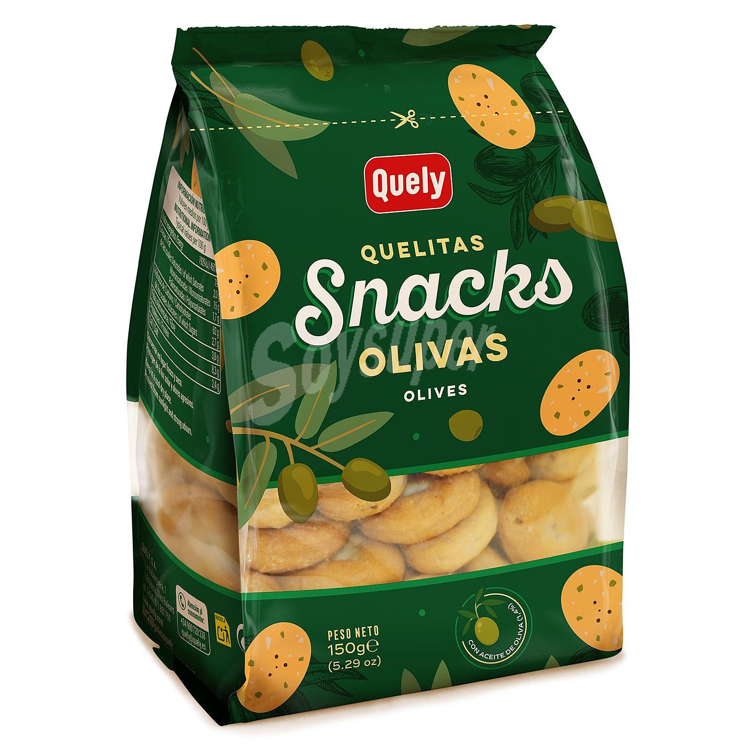 Snacks olivas Quely