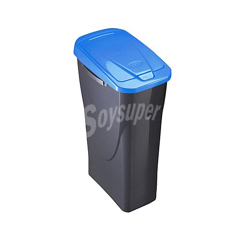 Ecobin Cubo de basura con tapa, azul ecobin