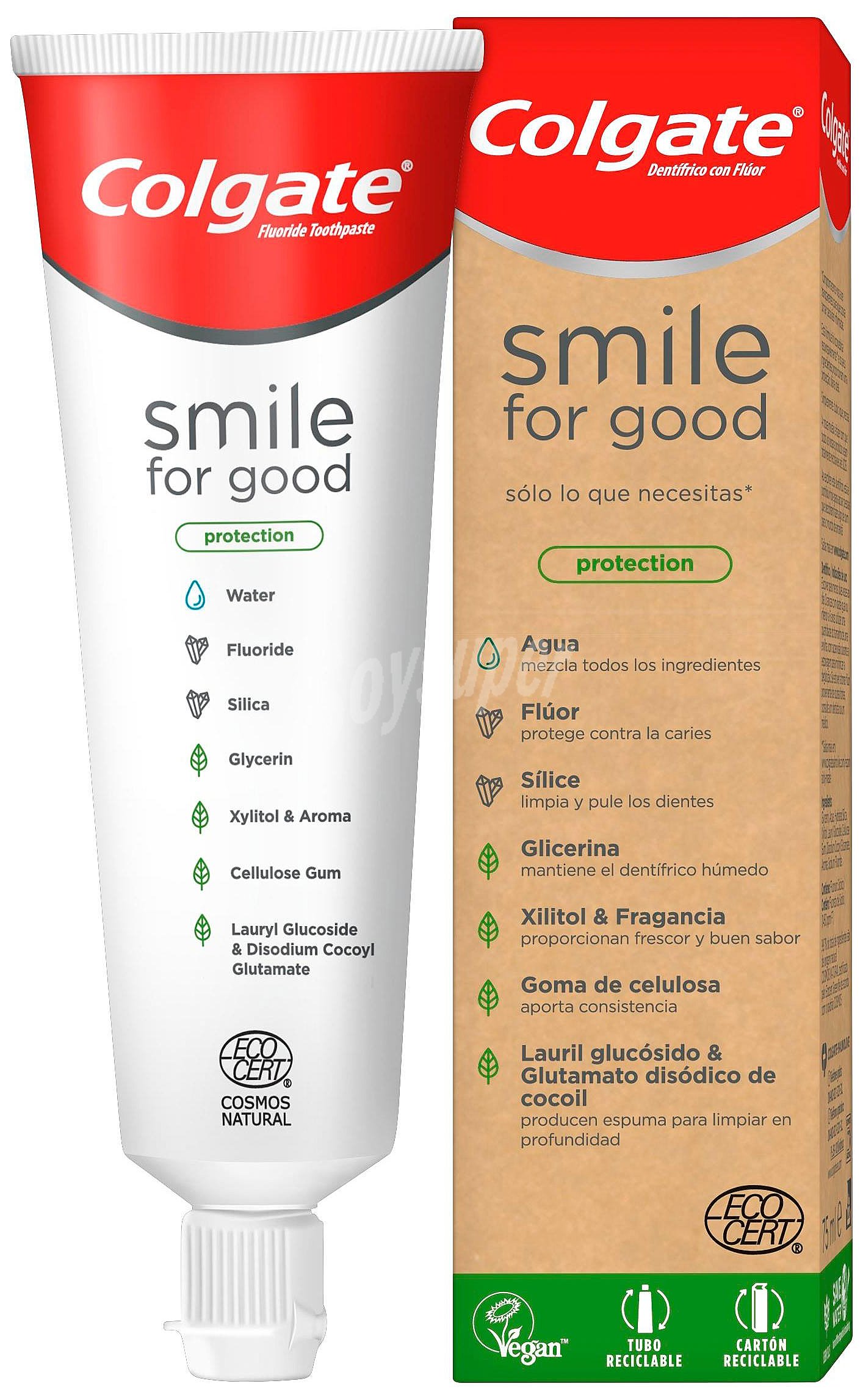 Pasta de dientes elaborada de forma friendly con el planeta smile FOR good