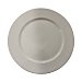 Plato llano de porcelana blanca con relieve en el ala, 27cm. actuel.