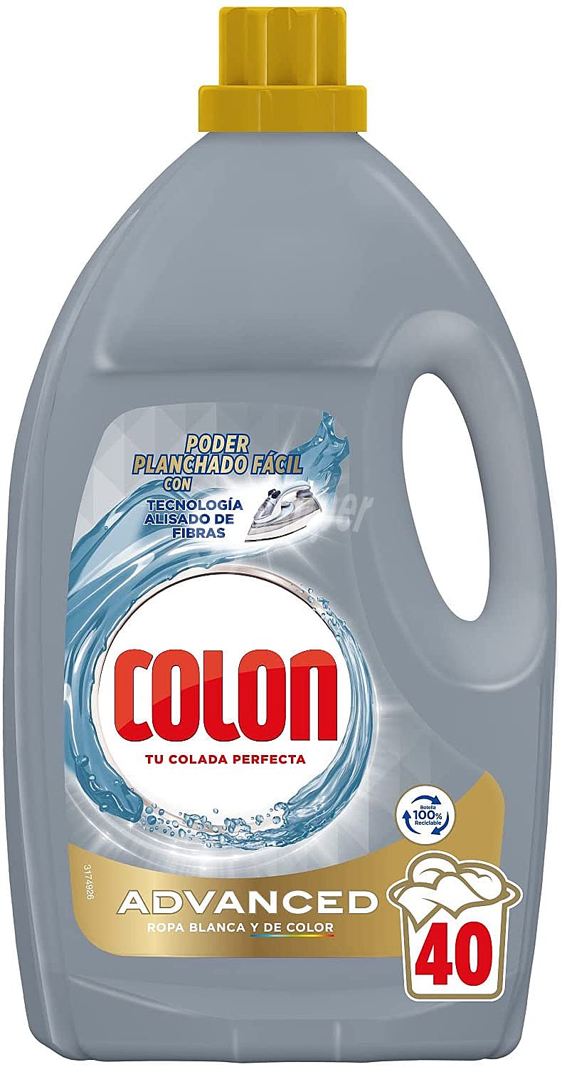 Detergente líquido planchado fácil Advanced Colon