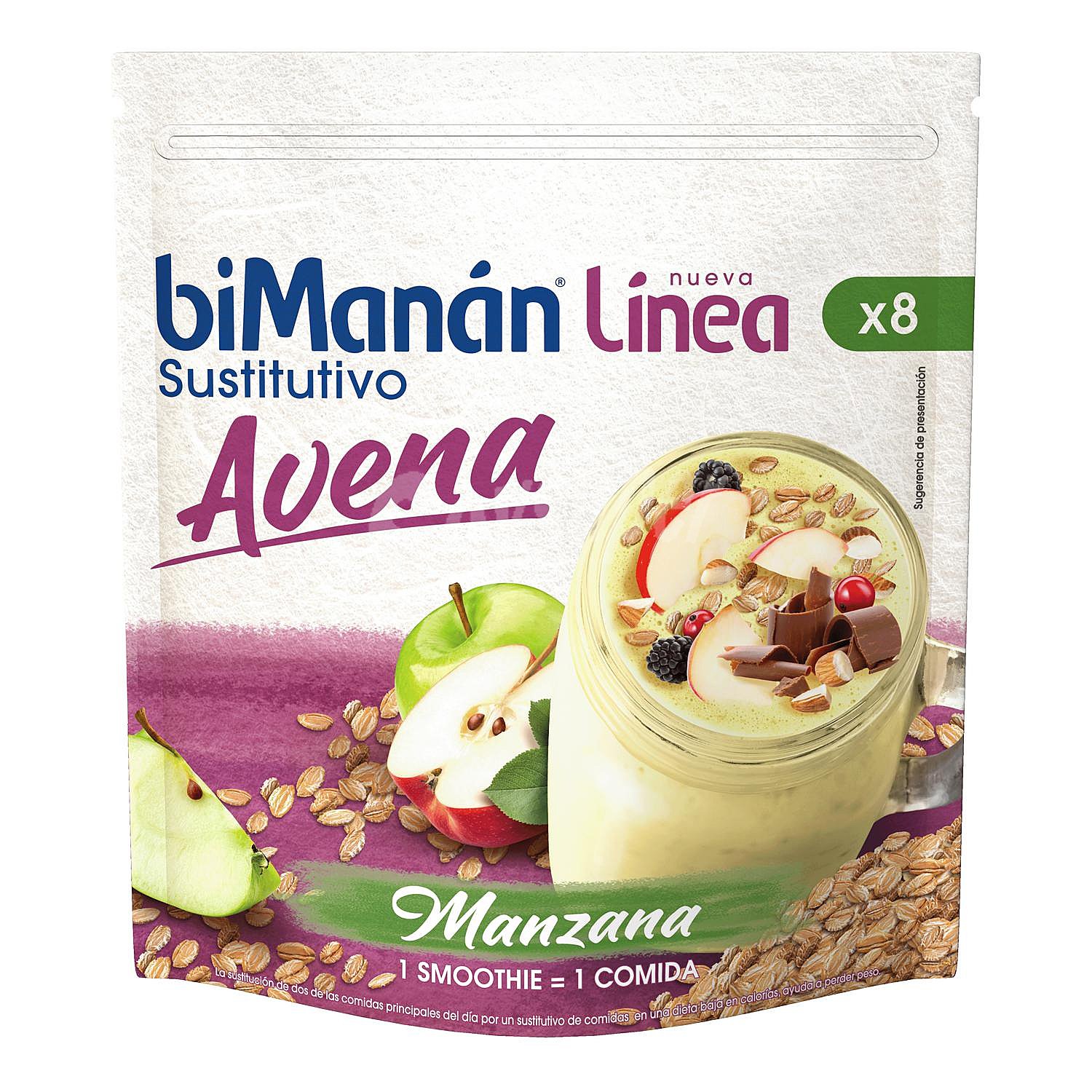 Smoothie sustitutivo avena sabor a manzana Línea