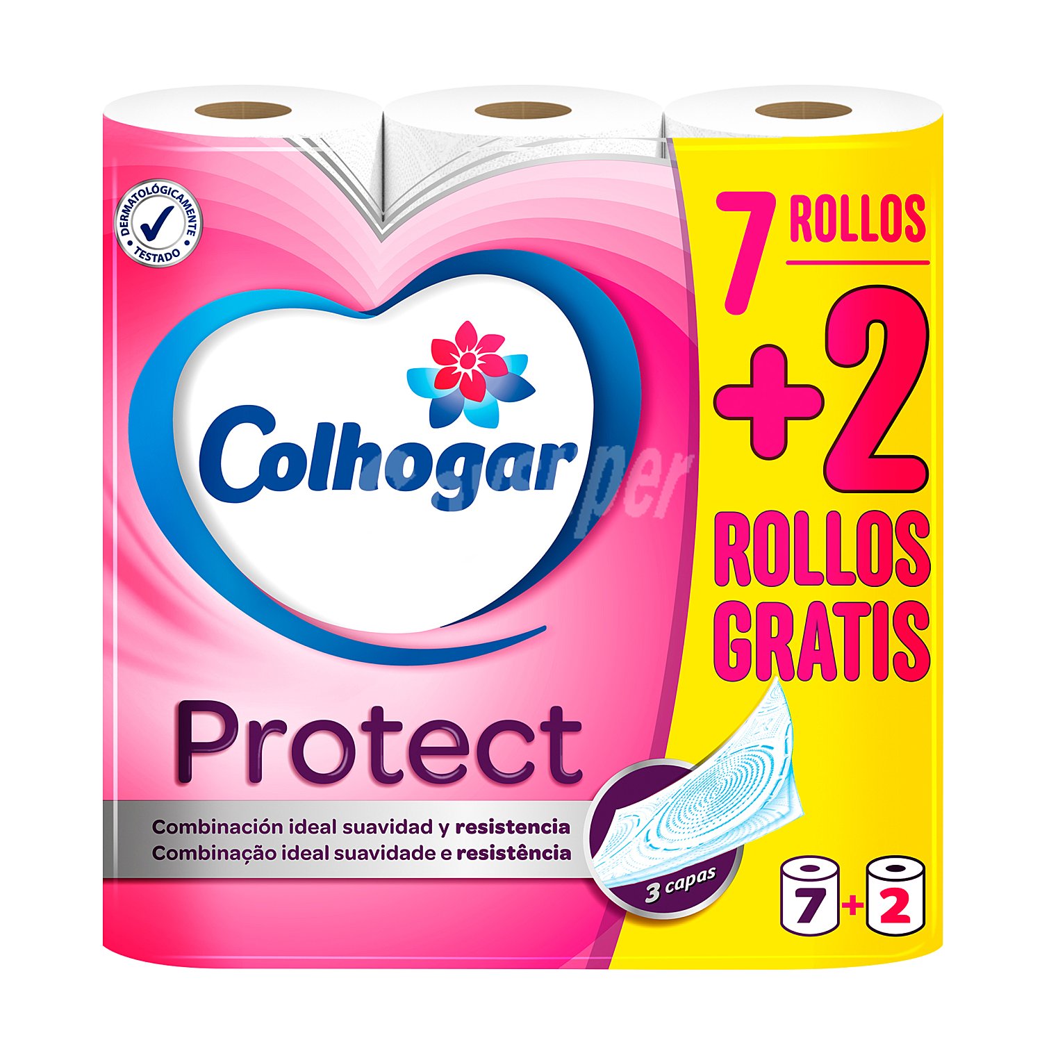 Papel higiénico protect 3 capas Colhogar