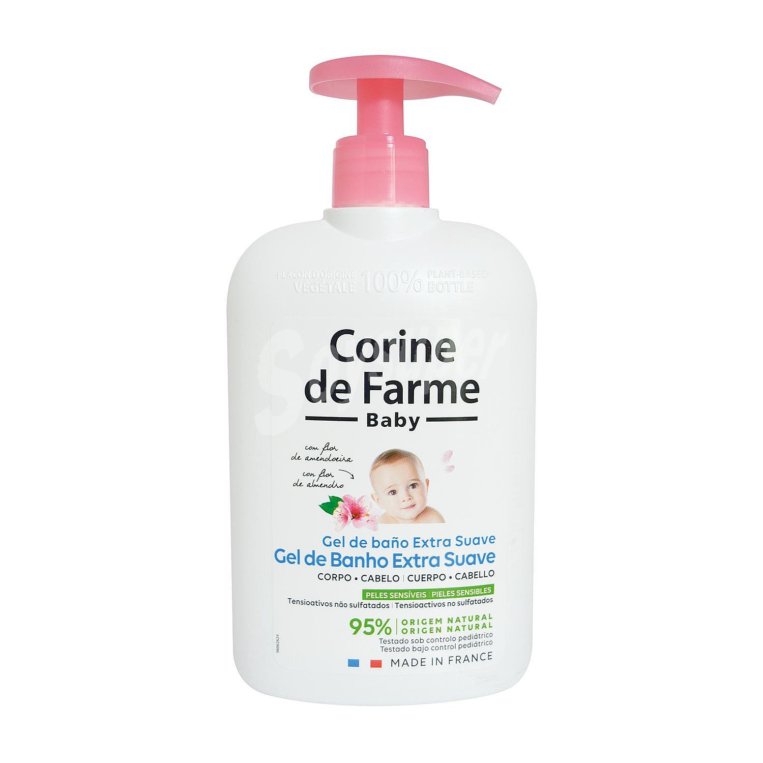 Gel de ducha extra sueve con flor de almendro Corine de Farme