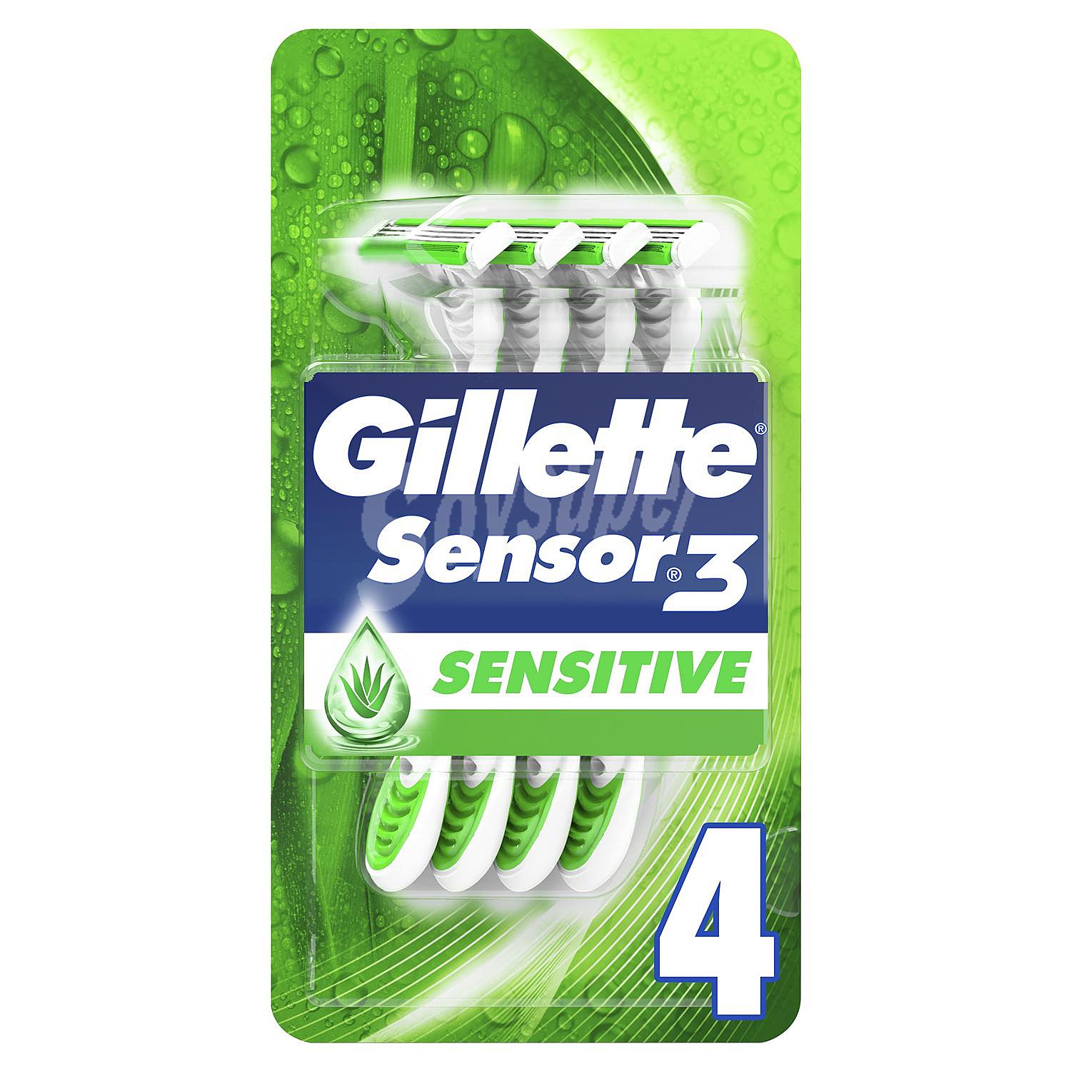 Maquinillas desechables para hombre Sensor3 Sensitive Gillette