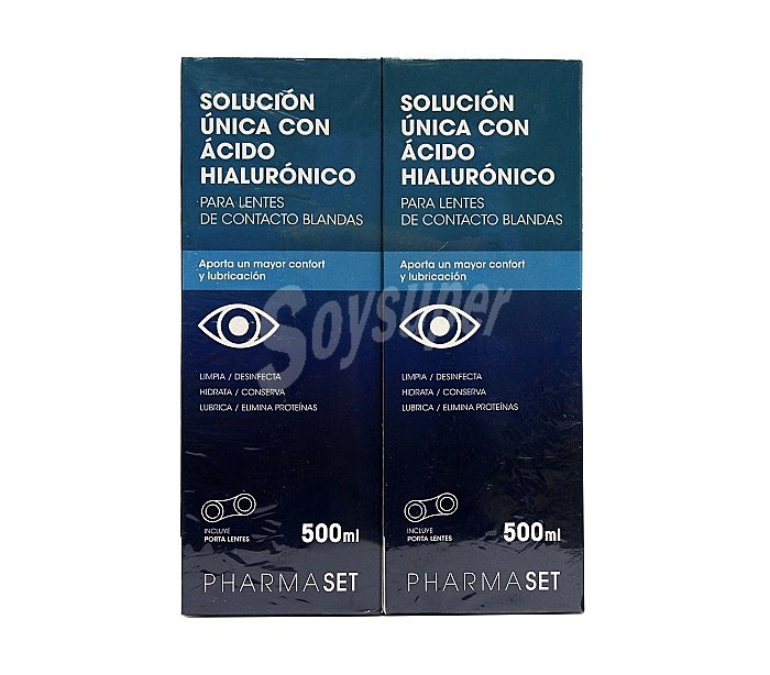 Solución única líquido para lentes de contacto blandas