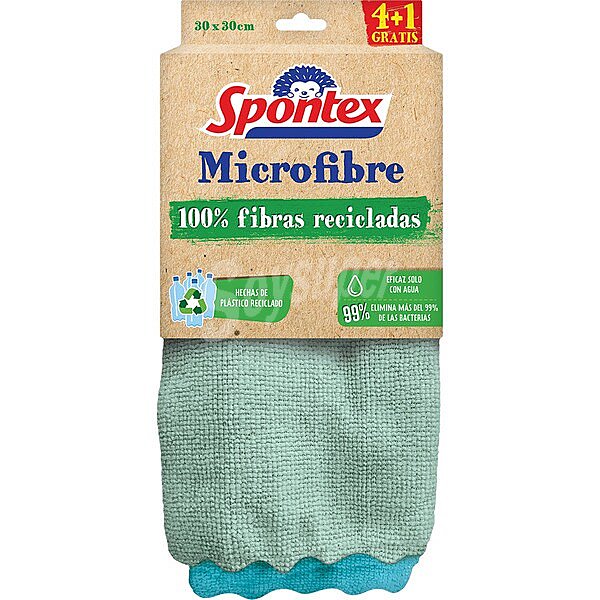 Microfibre bayeta 100% fibras recicladas