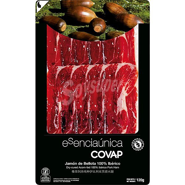 Covap jamon de bellota 100% iberico en lonchas 