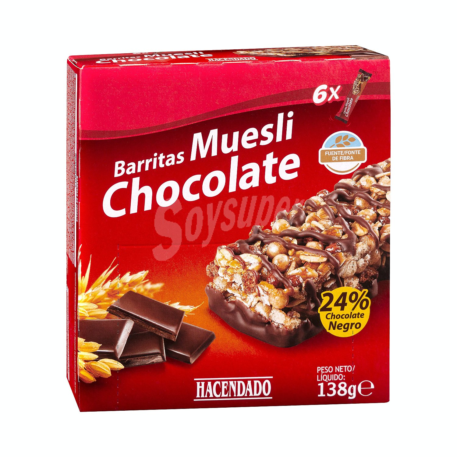 Barrita cereales muesli chocolate