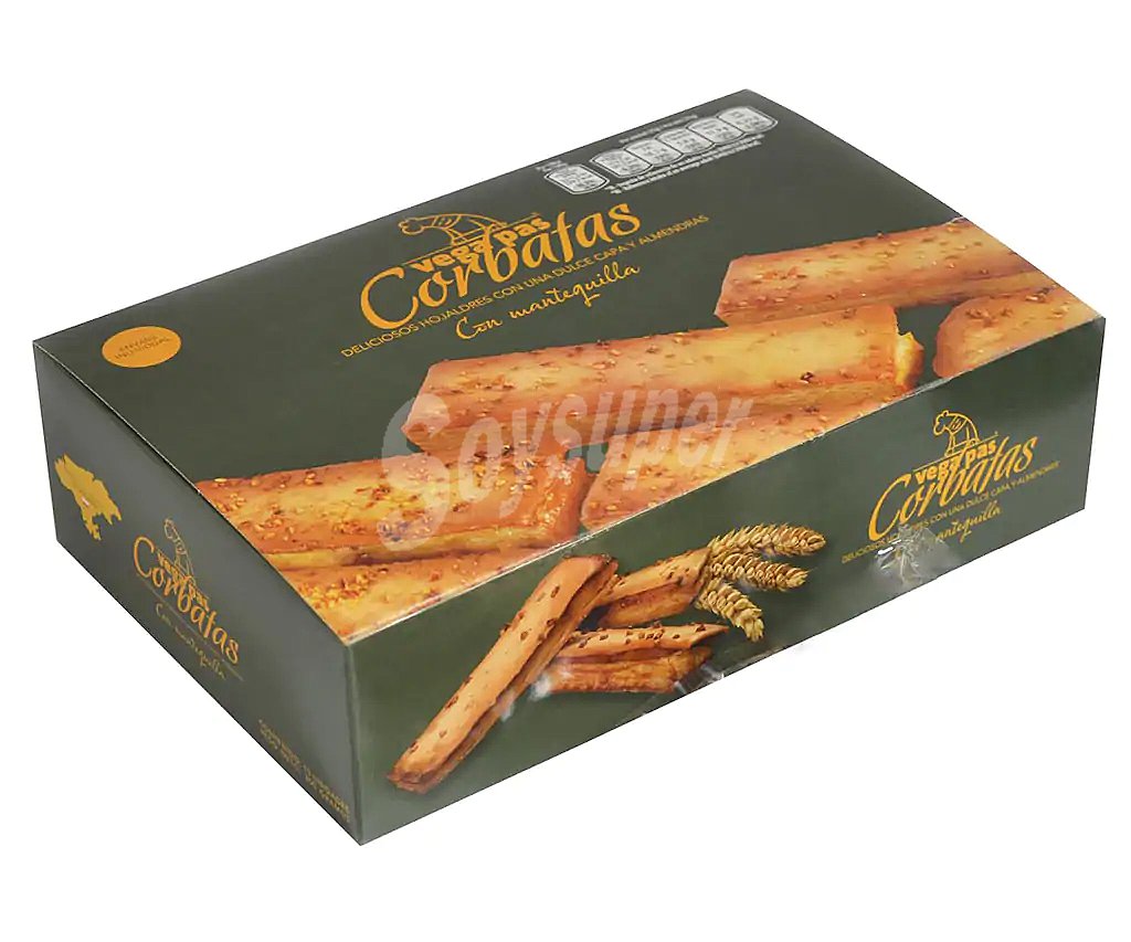 Vega PAS Pasteles corbatas con mantequilla y almendras vega PAS