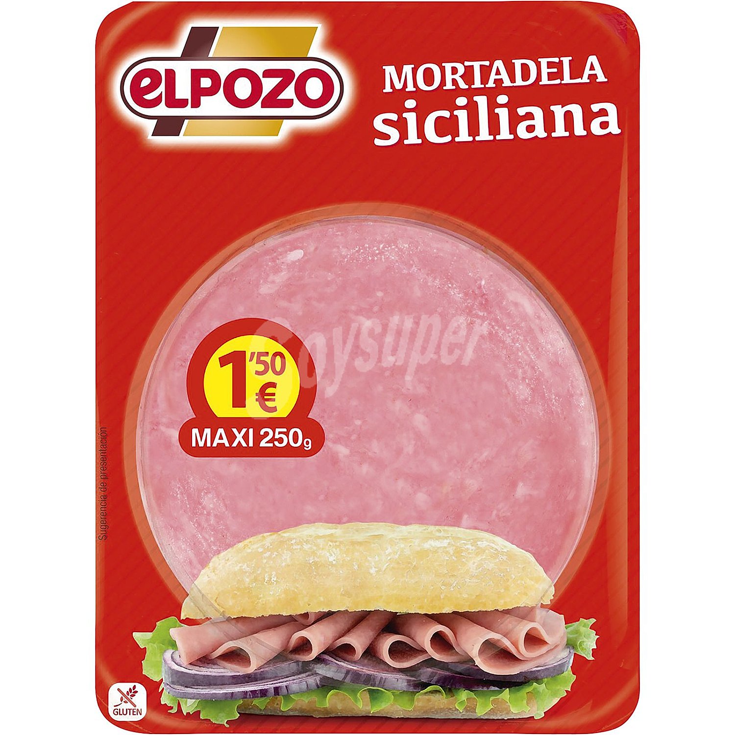 Mortadela siciliana en lonchas El Pozo sin gluten